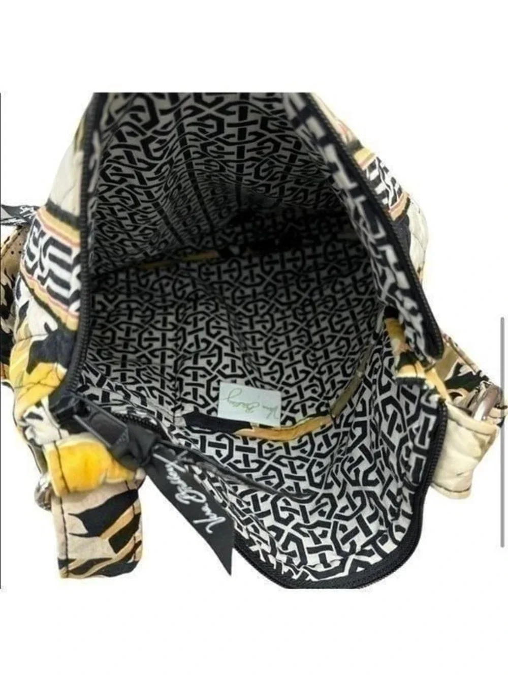 Vera Bradley Yellow and Black Crossbody Bag